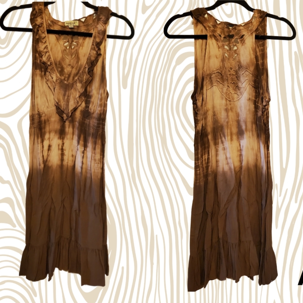 Brown Sleeveless Dress
